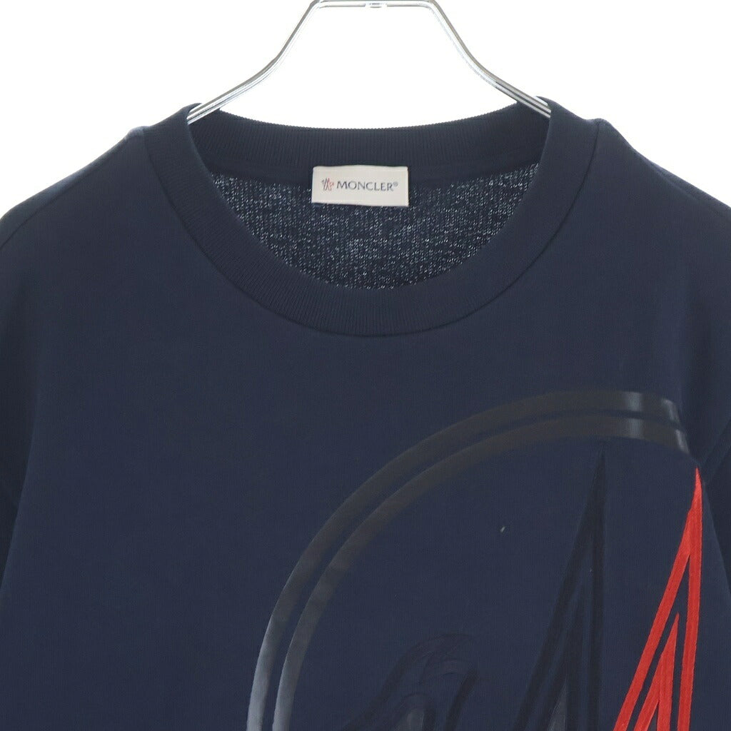 MONCLER(モンクレール) ロゴ スウェット トレーナー クルーネック トップス コットン ネイビー H109 8G00014809KR