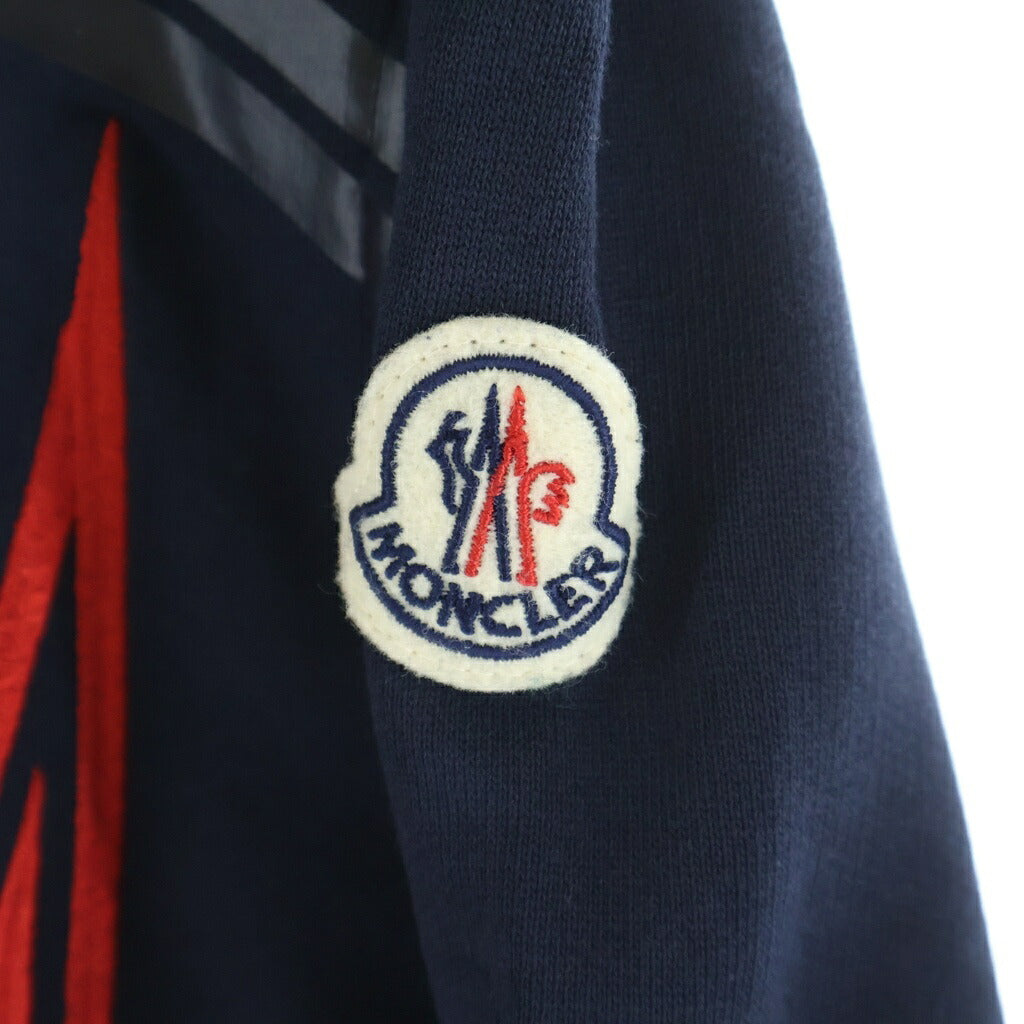 MONCLER(モンクレール) ロゴ スウェット トレーナー クルーネック トップス コットン ネイビー H109 8G00014809KR