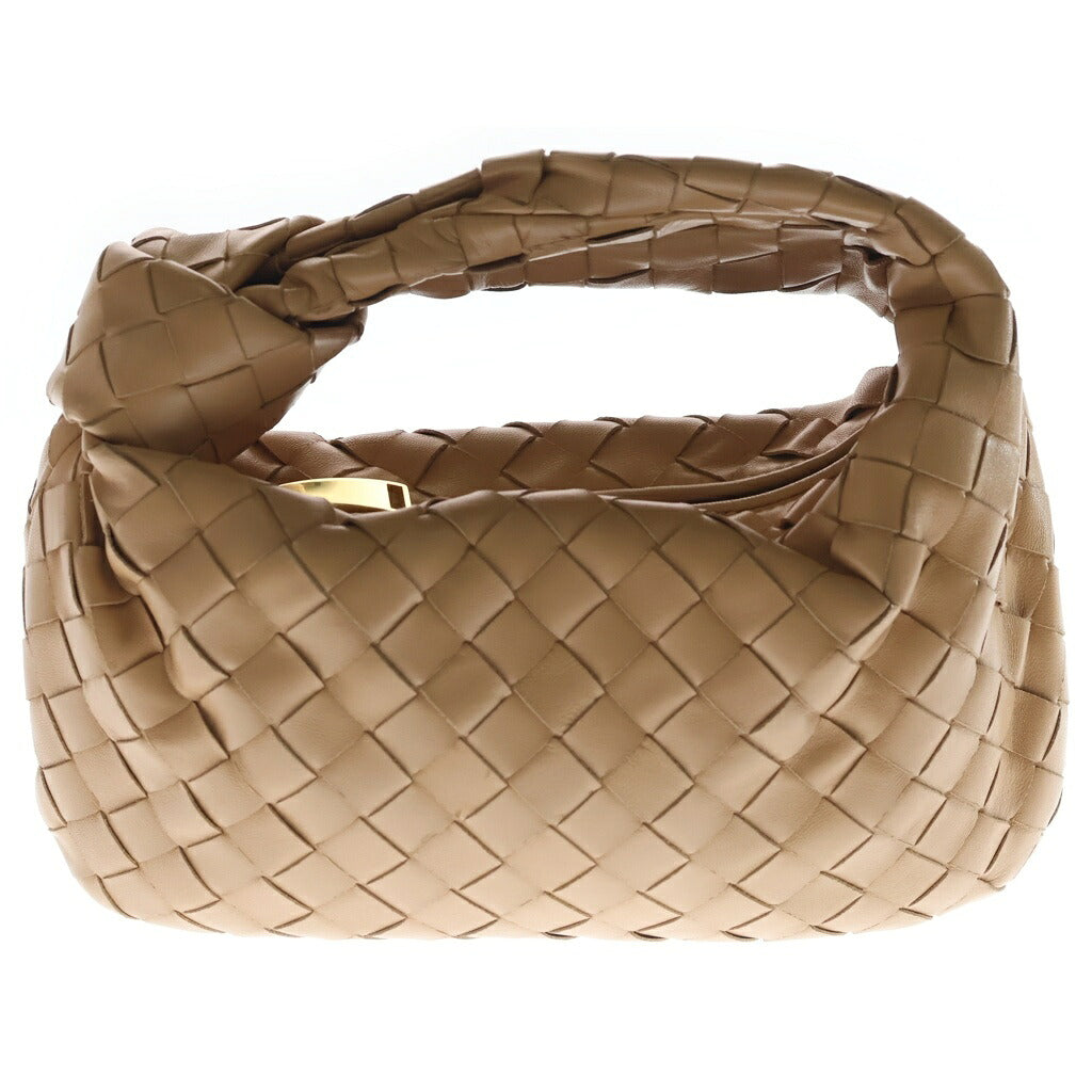 BOTTEGA VENETA(ボッテガヴェネタ) イントレチャート ミニジョディ レザー ハンドバッグ ベージュ ゴールド金具