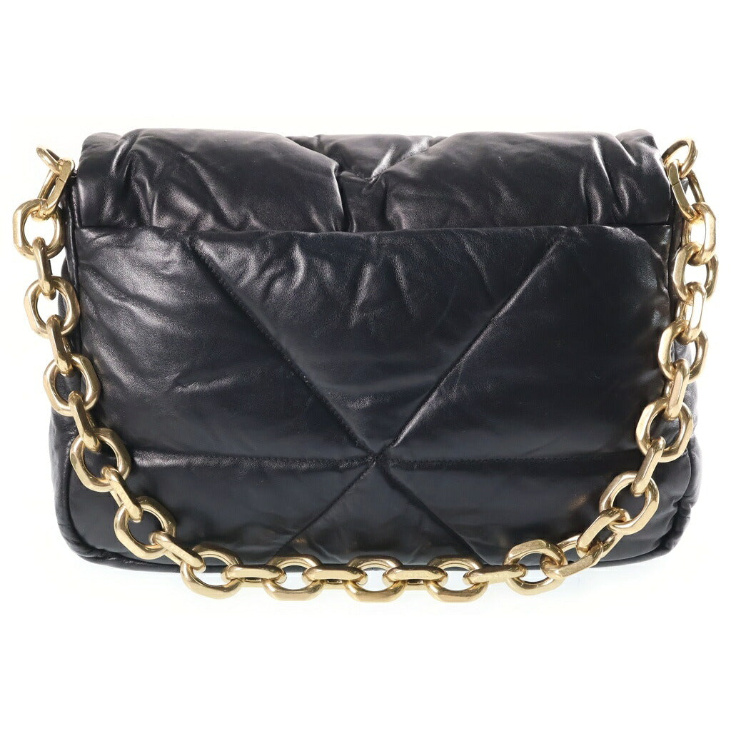 PRADA(プラダ) パデット チェーン ショルダーバッグ キルティング ナッパレザー ブラック