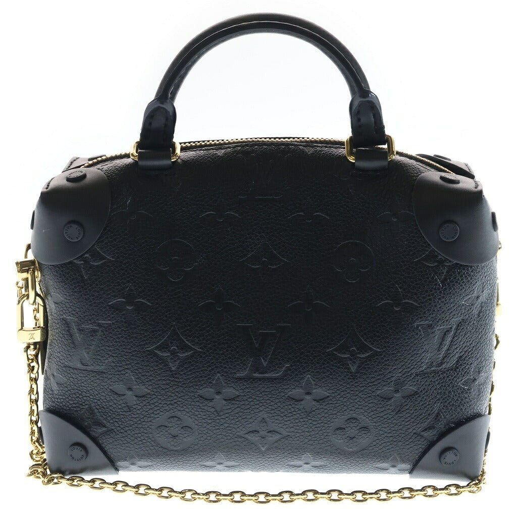 LOUIS VUITTON(ルイヴィトン) モノグラムアンプラント プティット マル スープル レザー 2WAY ハンド チェーン ショルダーバッグ ゴールド金具ブラック M45393 RFID