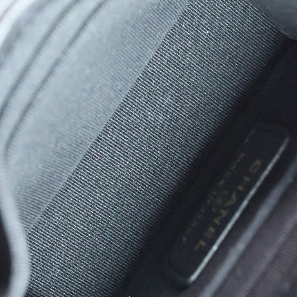 CHANEL(シャネル) マトラッセ ミニ トレンディCC チェーンショルダーポーチ ブラック ラムスキン ゴールド金具 A81633 31番台