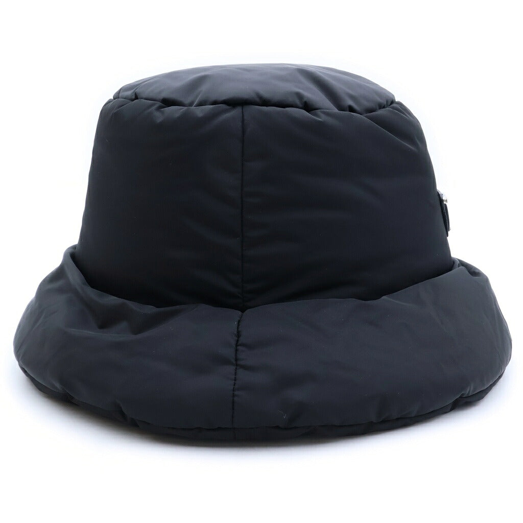 PRADA(プラダ) Re-Nylon リナイロントライアングルロゴ バケットハット ブラック ナイロン 帽子 2HC248