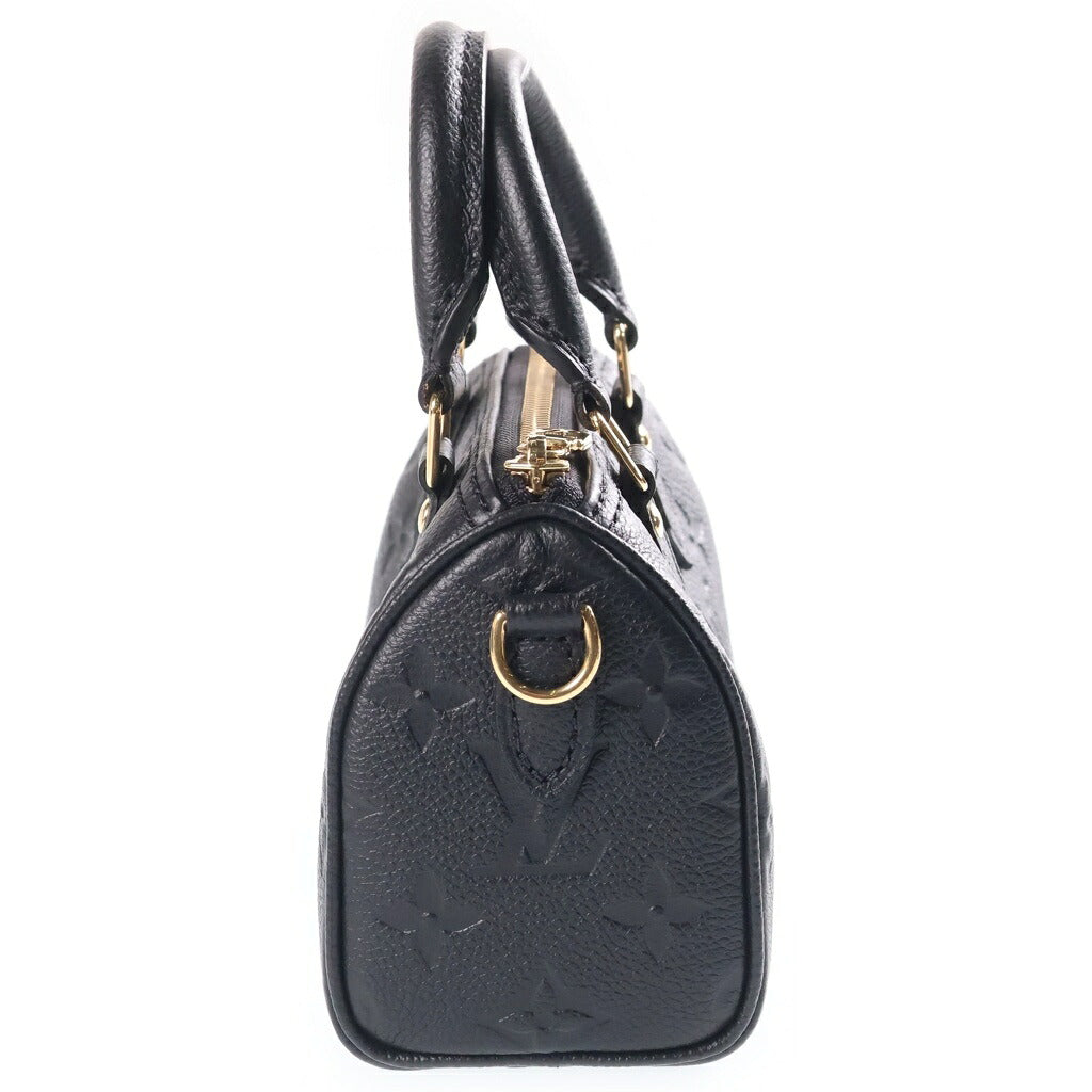 LOUIS VUITTON(ルイヴィトン) モノグラムアンプラント ナノ・スピーディ ノワール 2wayハンドバッグ レザー RFID M82450