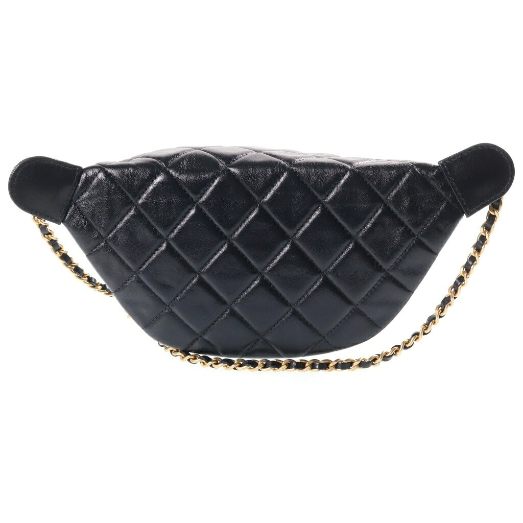 CHANEL(シャネル) マトラッセ ココマーク チェーンバムバッグ ショルダーバッグ ブラック AP3761