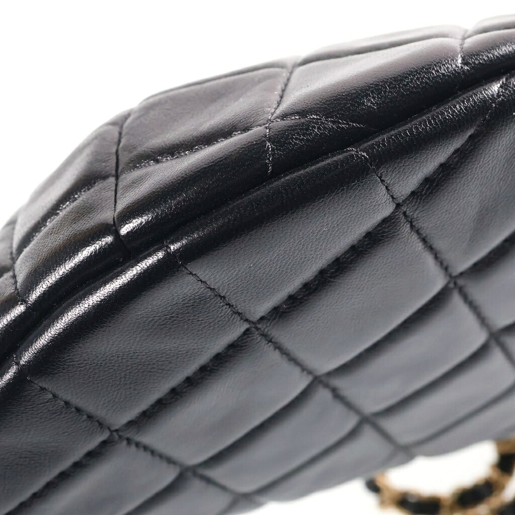CHANEL(シャネル) マトラッセ ココマーク チェーンバムバッグ ショルダーバッグ ブラック AP3761