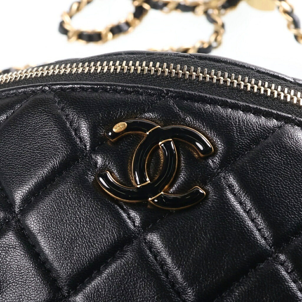 CHANEL(シャネル) マトラッセ ココマーク チェーンバムバッグ ショルダーバッグ ブラック AP3761