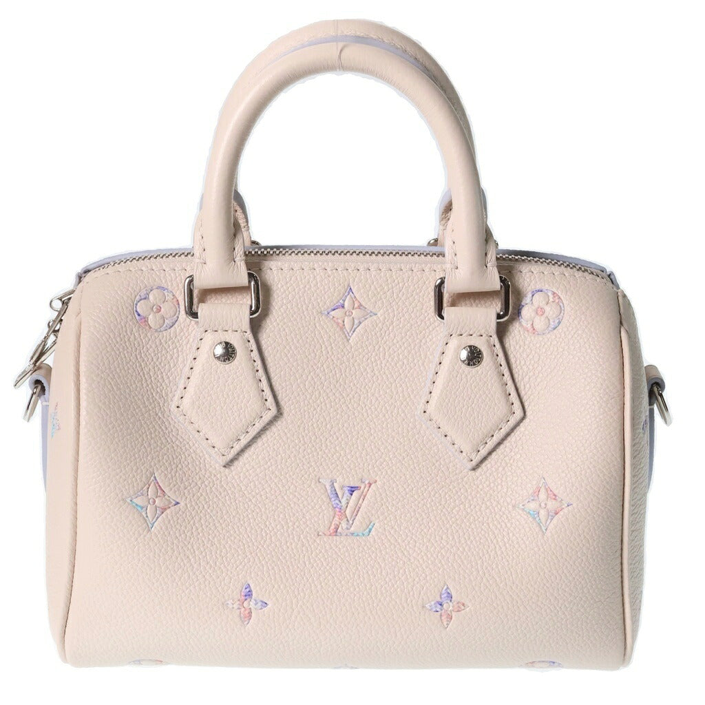 LOUIS VUITTON(ルイヴィトン) モノグラムアンプラント スピーディバンドリエール 20 2wayハンドバッグ ベージュ PVCレザー RFID M2A099