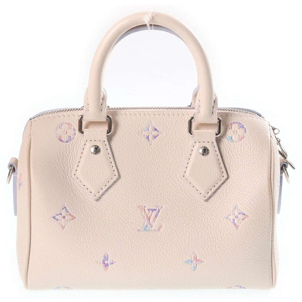 LOUIS VUITTON(ルイヴィトン) モノグラムアンプラント スピーディバンドリエール 20 2wayハンドバッグ ベージュ PVCレザー RFID M2A099