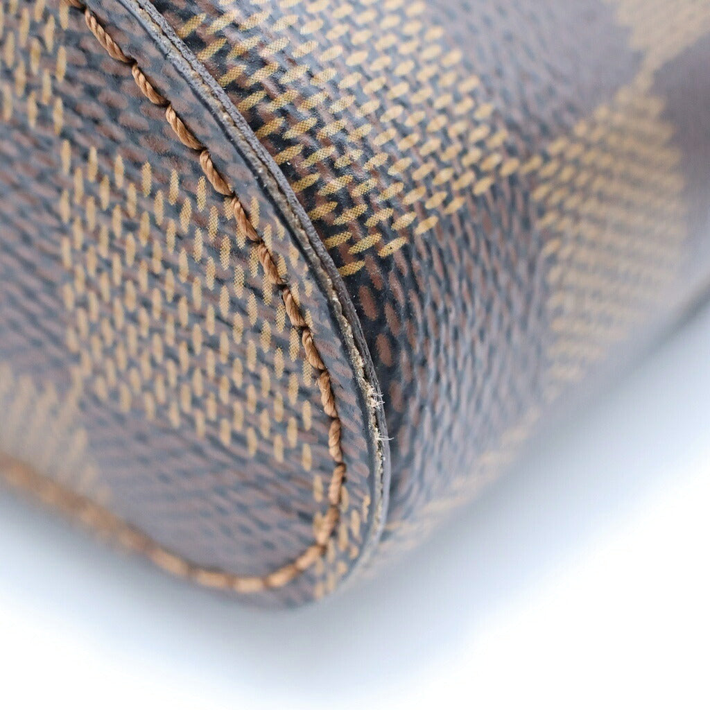 LOUIS VUITTON(ルイヴィトン) ダミエ ジェロニモス ショルダーバッグ ボディバッグ ウエストバッグ ブラウン レザー×PVC N51994 ゴールド金具