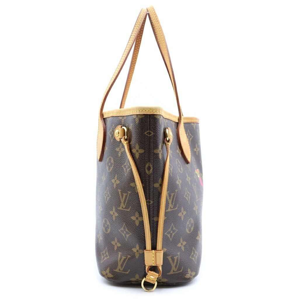 LOUIS VUITTON(ルイヴィトン) モノグラム ネヴァーフルPM LVハンドバッグ トートバッグ ブラウン レザー×PVC M95559 ゴールド金具 レディース