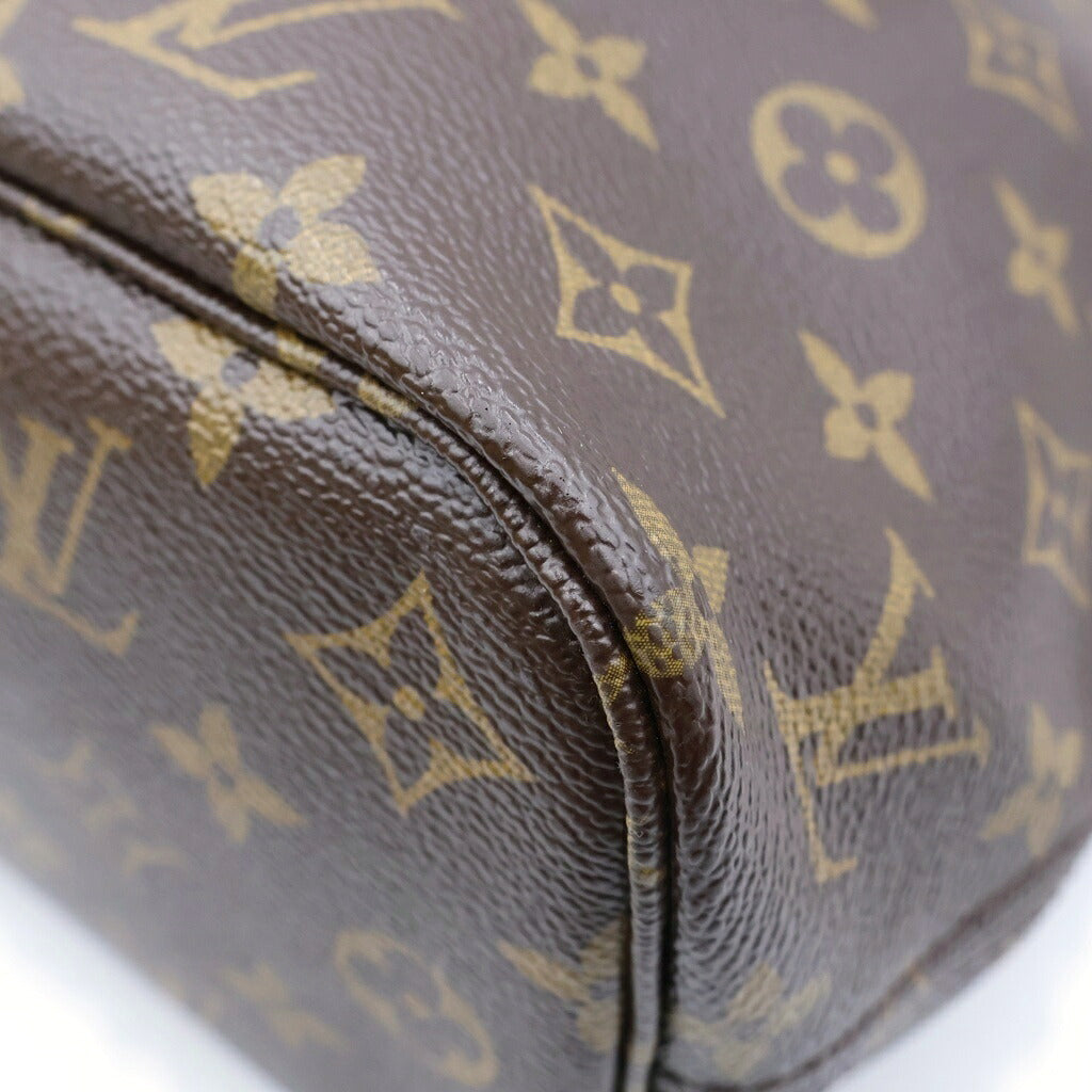 LOUIS VUITTON(ルイヴィトン) モノグラム ネヴァーフルPM LVハンドバッグ トートバッグ ブラウン レザー×PVC M95559 ゴールド金具 レディース