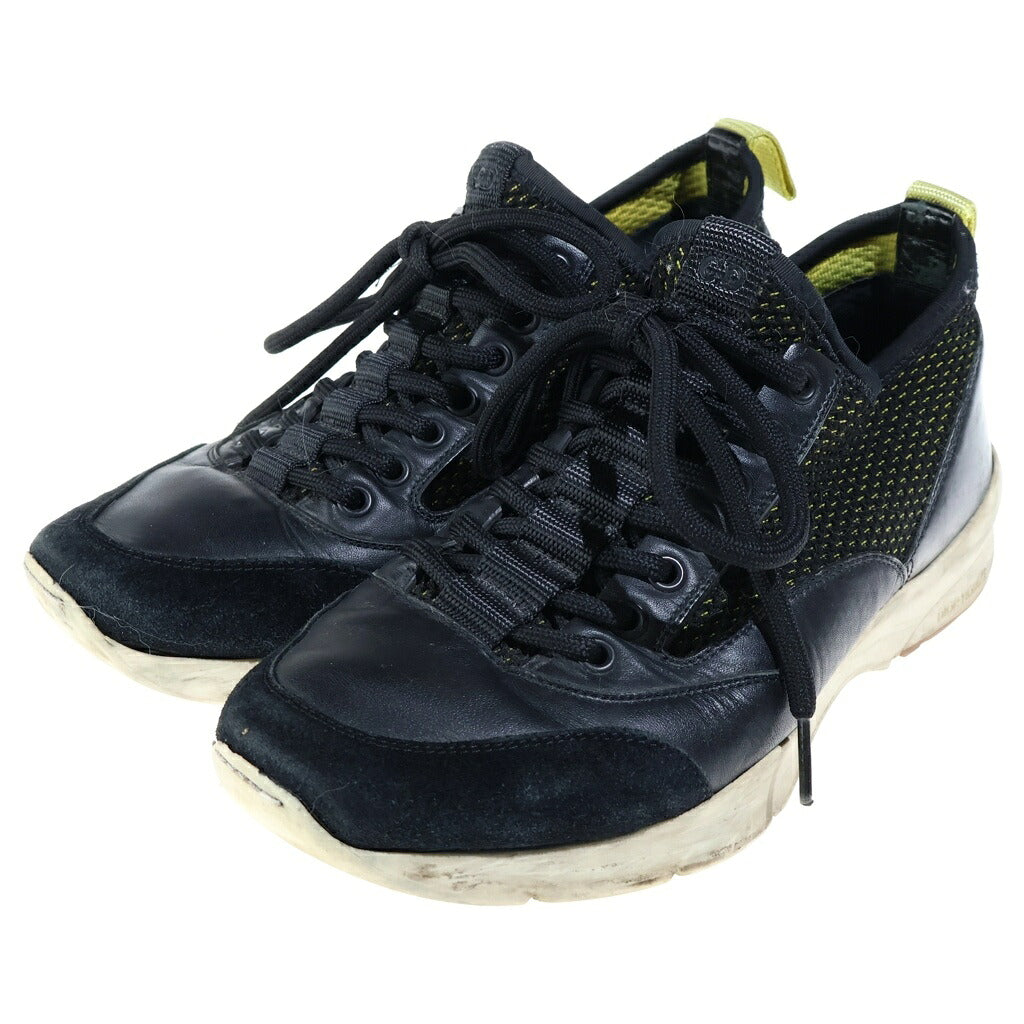 Christian Dior(クリスチャンディオール) 17AW Dior Homme ディオールオム KRIS VAN ASSCHE レザー スウェード メッシュ ローカット スニーカー ブラック