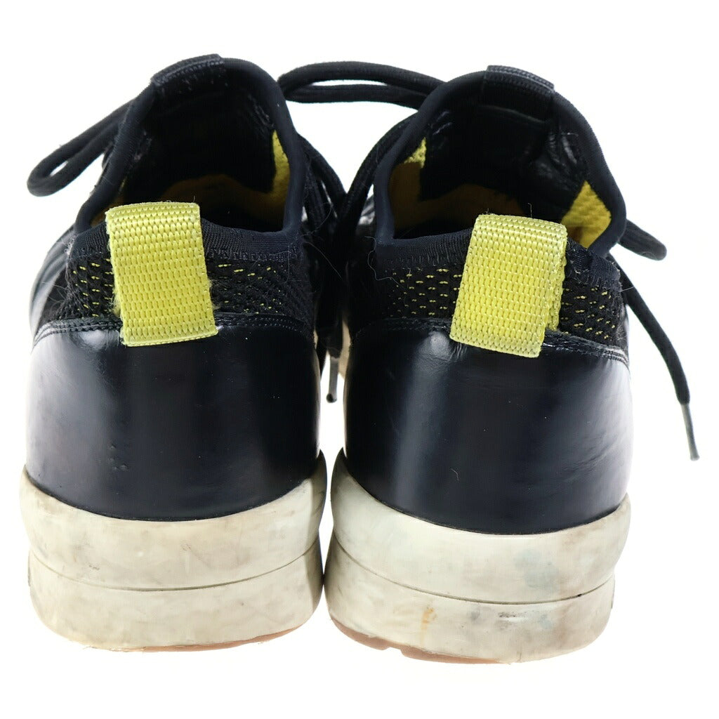 Christian Dior(クリスチャンディオール) 17AW Dior Homme ディオールオム KRIS VAN ASSCHE レザー スウェード メッシュ ローカット スニーカー ブラック