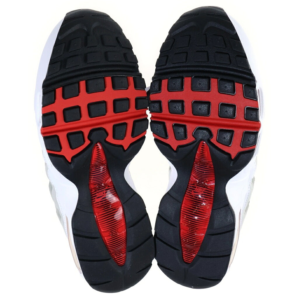 NIKE(ナイキ) Air Max 95 Big Bubble PRM Comet エアマックス95 OG ビッグバブル プレミアム "コメット" ローカットスニーカー ホワイト×レッド IB7862-100""