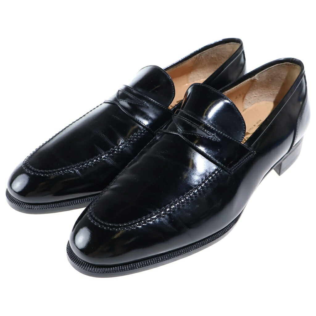 FERRAGAMO(フェラガモ) コインローファー レザーシューズ ブラック