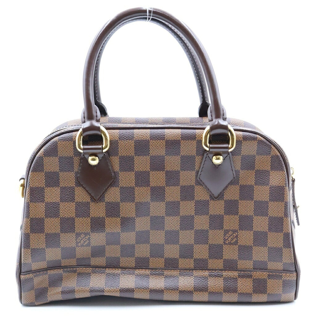 LOUIS VUITTON(ルイヴィトン) ダミエ ドゥオモ ハンドバッグ ブラウン PVC×レザー N60008