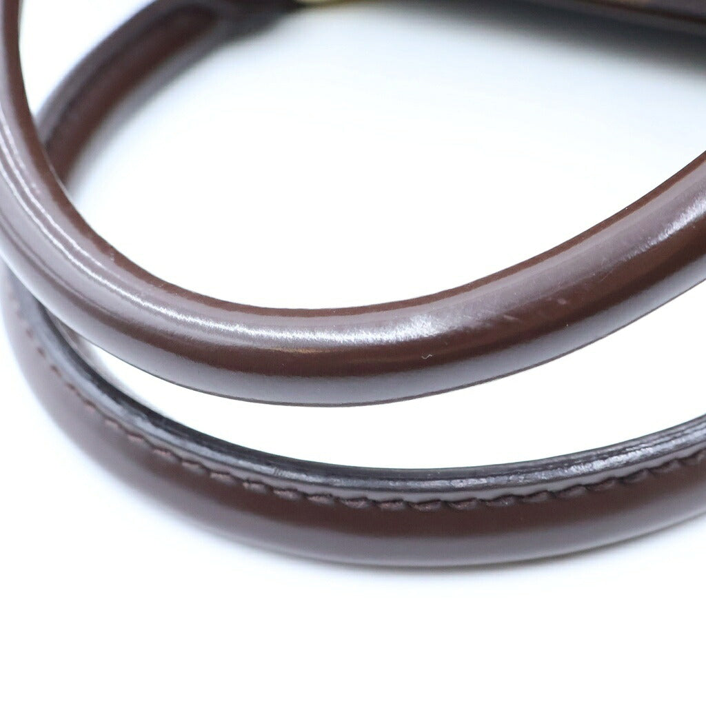 LOUIS VUITTON(ルイヴィトン) ダミエ ドゥオモ ハンドバッグ ブラウン PVC×レザー N60008