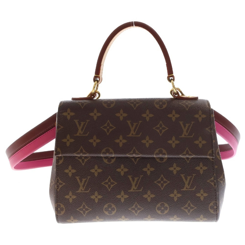 LOUIS VUITTON(ルイヴィトン) モノグラム クリュニー BB ハンドバッグ ブラウン×ピンク PVC×レザー M42738