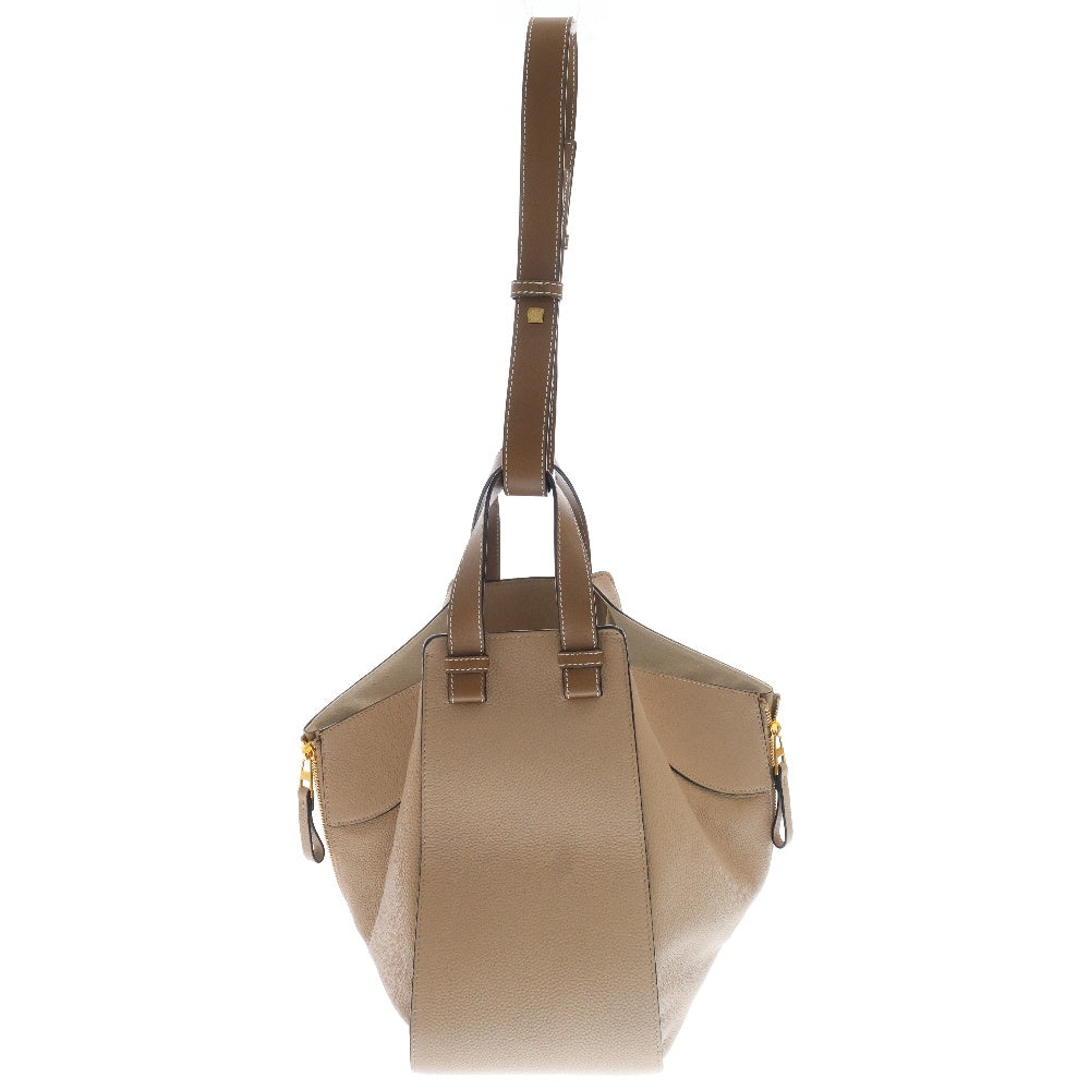 LOEWE(ロエベ) ハンモック ミディアム ベージュ レザー 2wayバッグ ハンドバッグ ショルダーバッグ