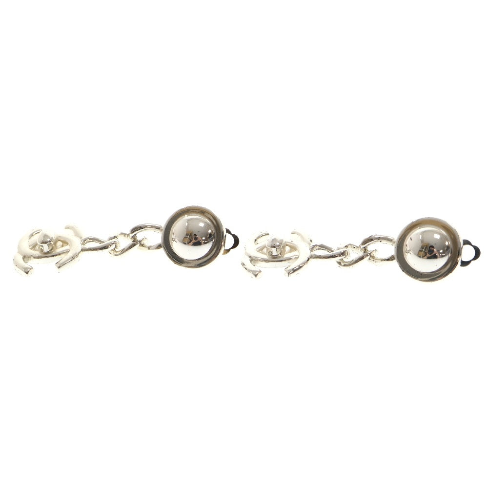 CHANEL(シャネル) 96A ココマークターンロックチェーンイヤリング シルバー