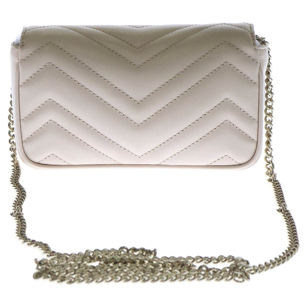 GUCCI(グッチ) GGマーモント チェーンショルダーバッグ ピンク レザー クロスバッグ 476433