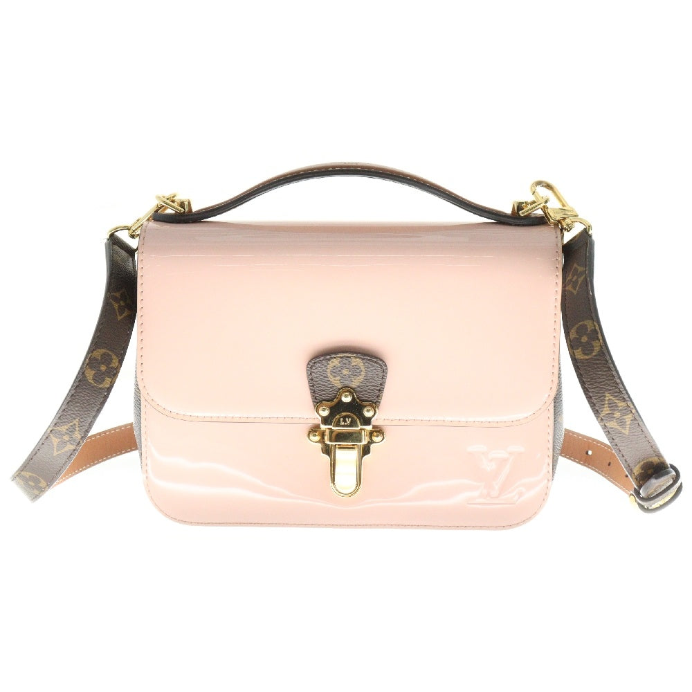 LOUIS VUITTON(ルイヴィトン) チェリーウッド BB モノグラム ローズバレリーヌ ブラウン ゴールド金具 PVC×パテント ショルダーバッグ M51952