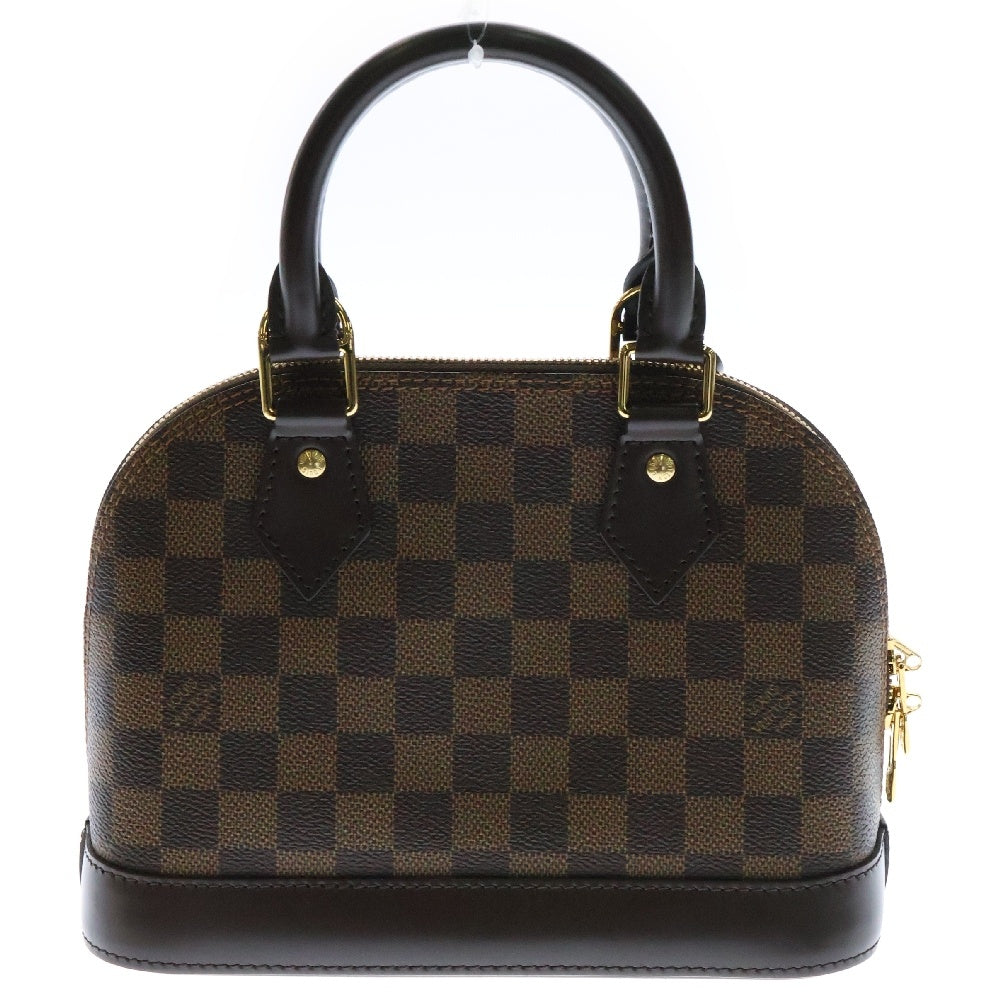 LOUIS VUITTON(ルイヴィトン) ダミエ アルマBB 2WAYバッグ ハンドバッグ ショルダーバッグ ブラウン ゴールド金具 レザー×PVC N40606