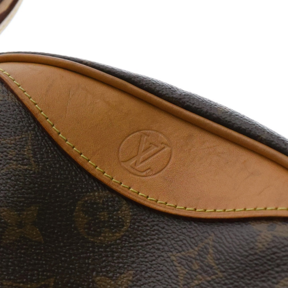 LOUIS VUITTON(ルイヴィトン) モノグラム ドーヴィルMINI ショルダーバッグ ミニバッグ ブラウン ゴールド金具 レザー×PVC M45528