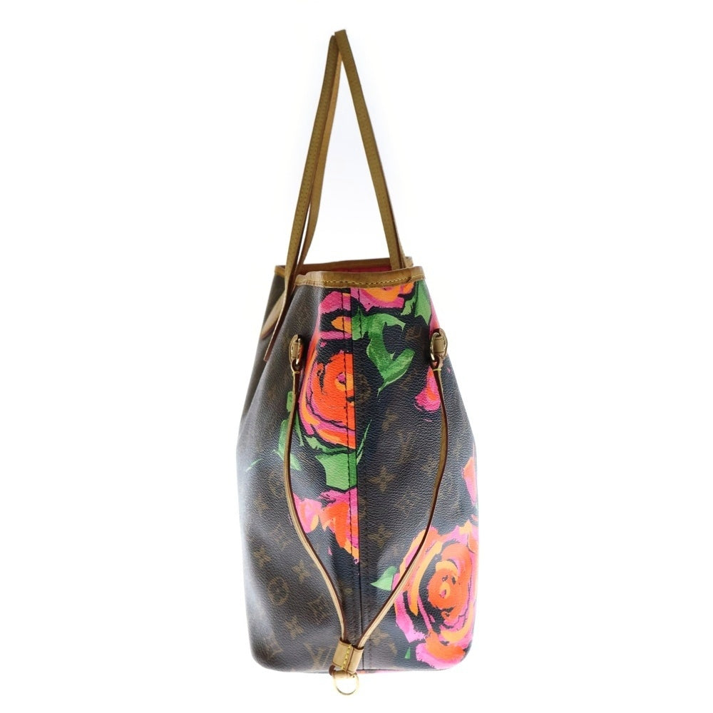 LOUIS VUITTON(ルイヴィトン) モノグラム ローズ ネヴァーフルMM トートバッグ ブラウン PVCレザー M48613