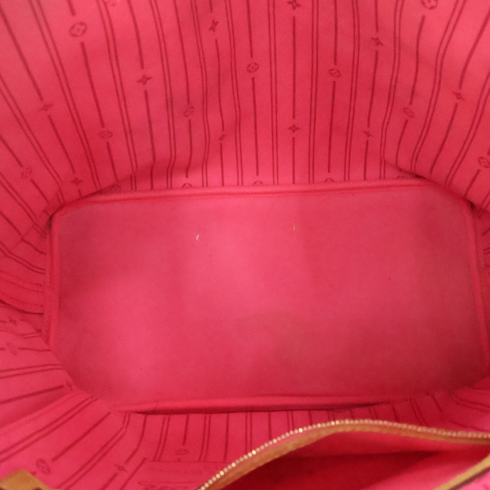LOUIS VUITTON(ルイヴィトン) モノグラム ローズ ネヴァーフルMM トートバッグ ブラウン PVCレザー M48613