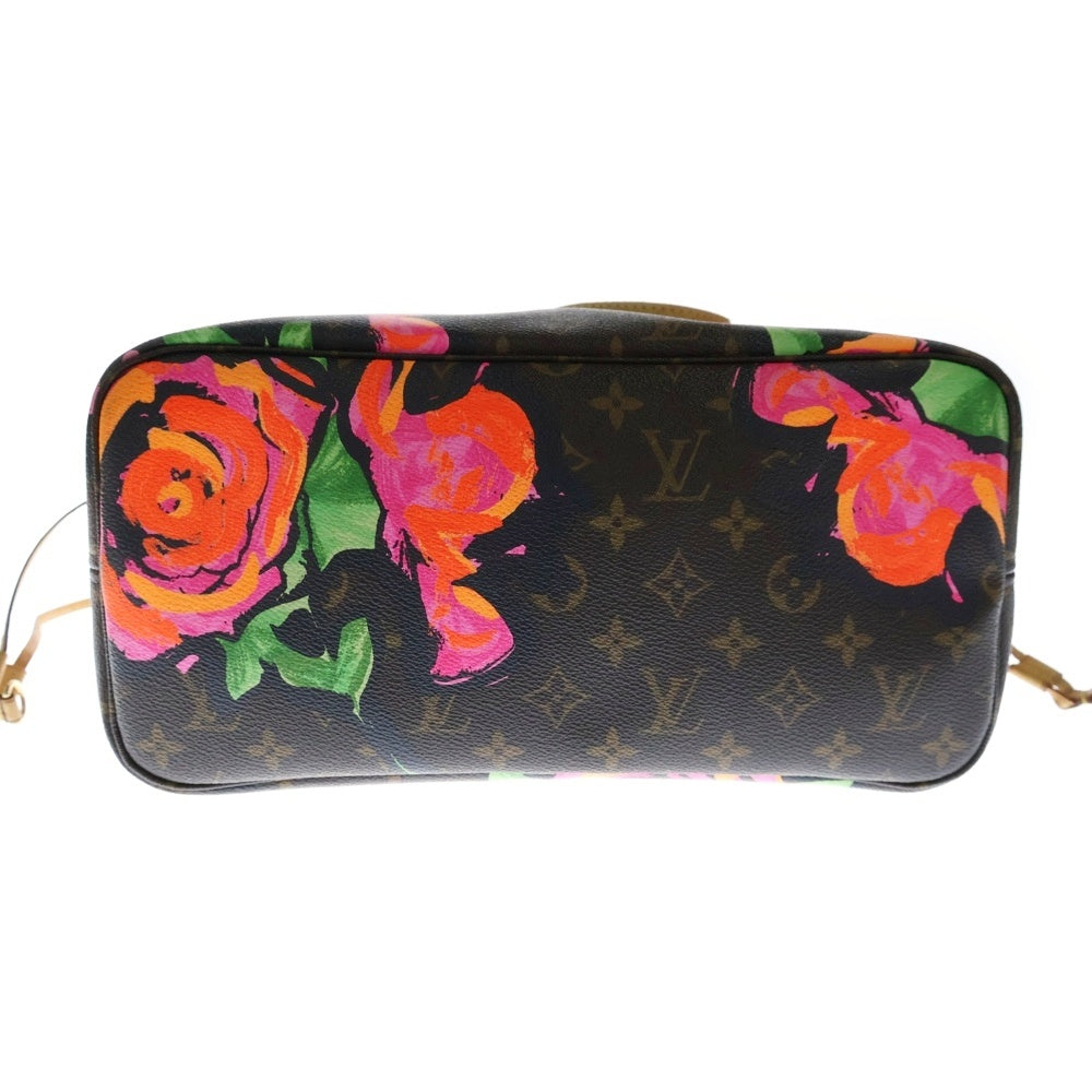 LOUIS VUITTON(ルイヴィトン) モノグラム ローズ ネヴァーフルMM トートバッグ ブラウン PVCレザー M48613