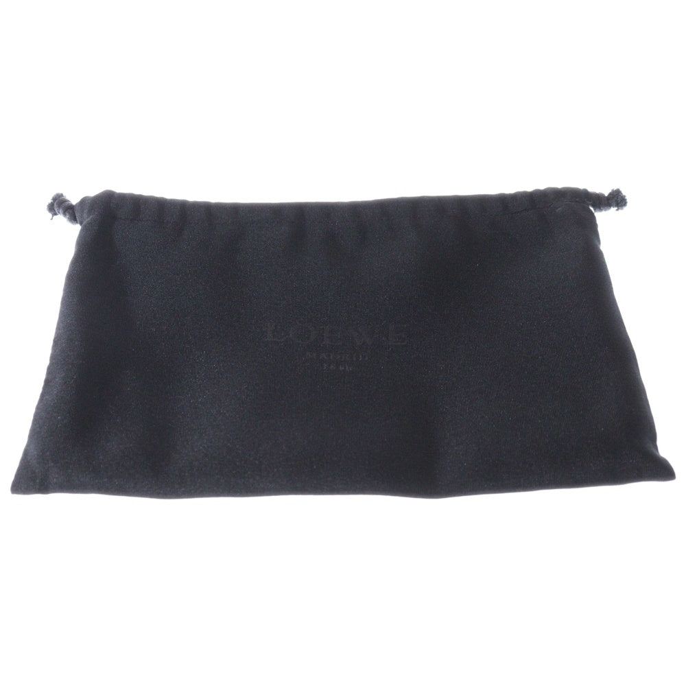 LOEWE(ロエベ) アナグラム ラウンドファスナー ロングウォレット 長財布 ブラック ゴールド金具 レザー