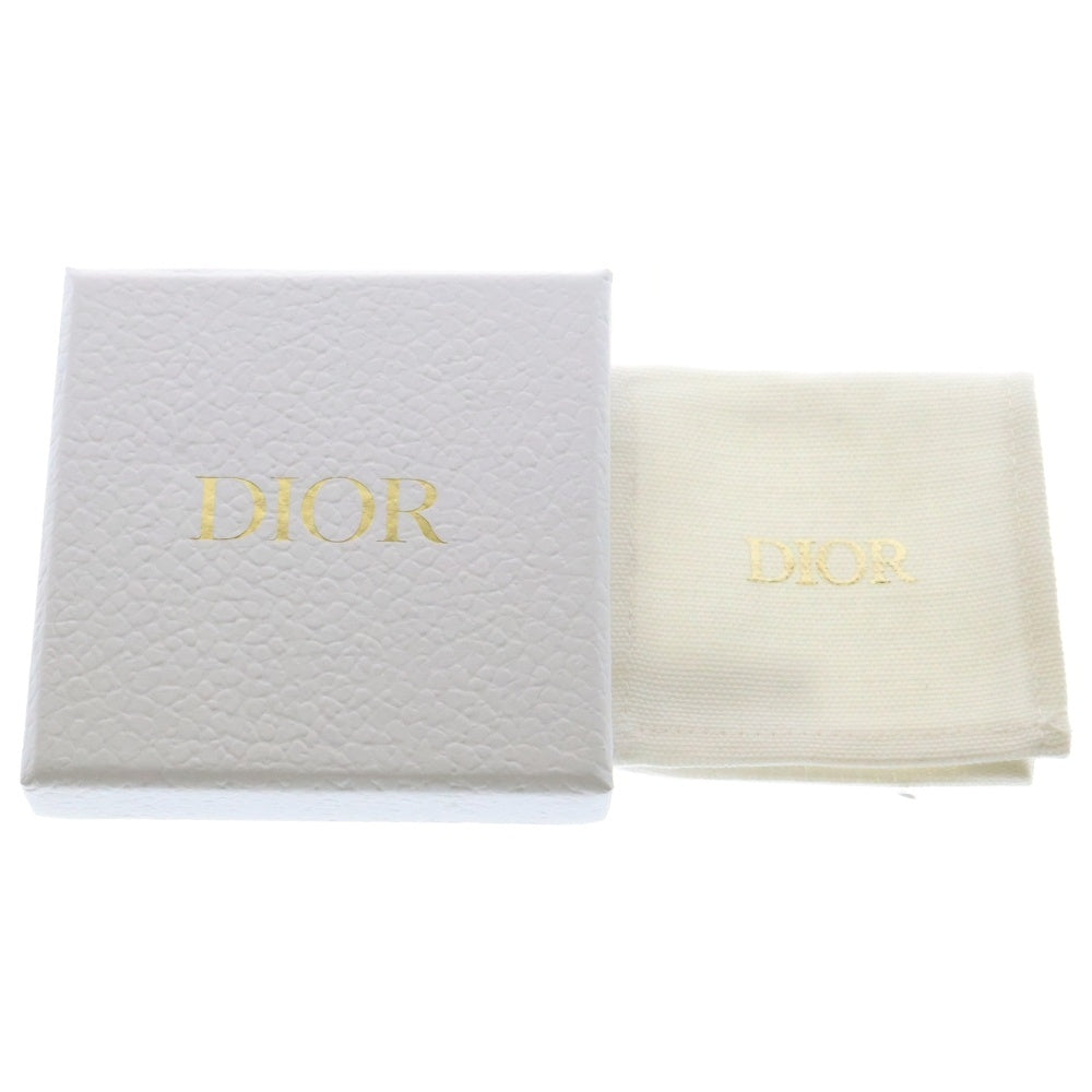 Christian Dior(クリスチャンディオール) ロゴ トライバル ピアス ラインストーン GP ゴールド アクセサリー