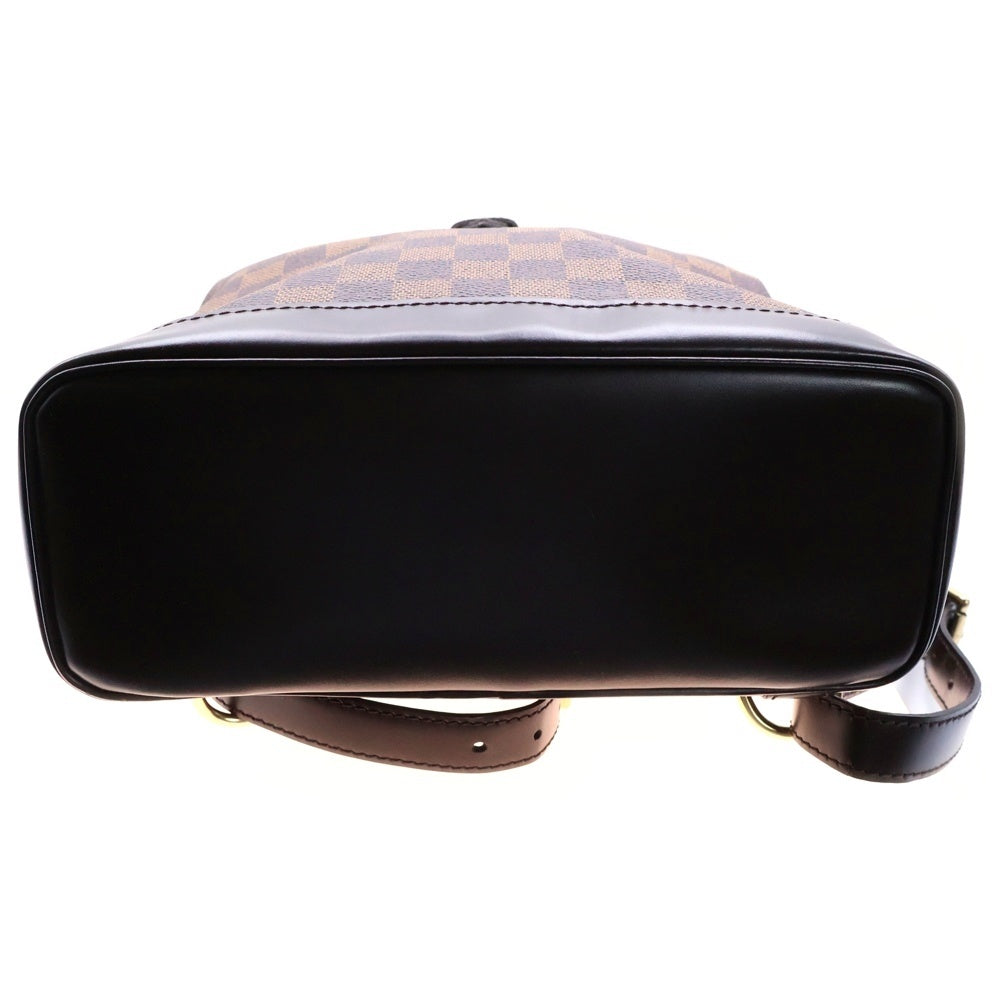 LOUIS VUITTON(ルイヴィトン) ダミエ ソーホー バックパック リュックサック ゴールド金具 ブラウン レザー N51132
