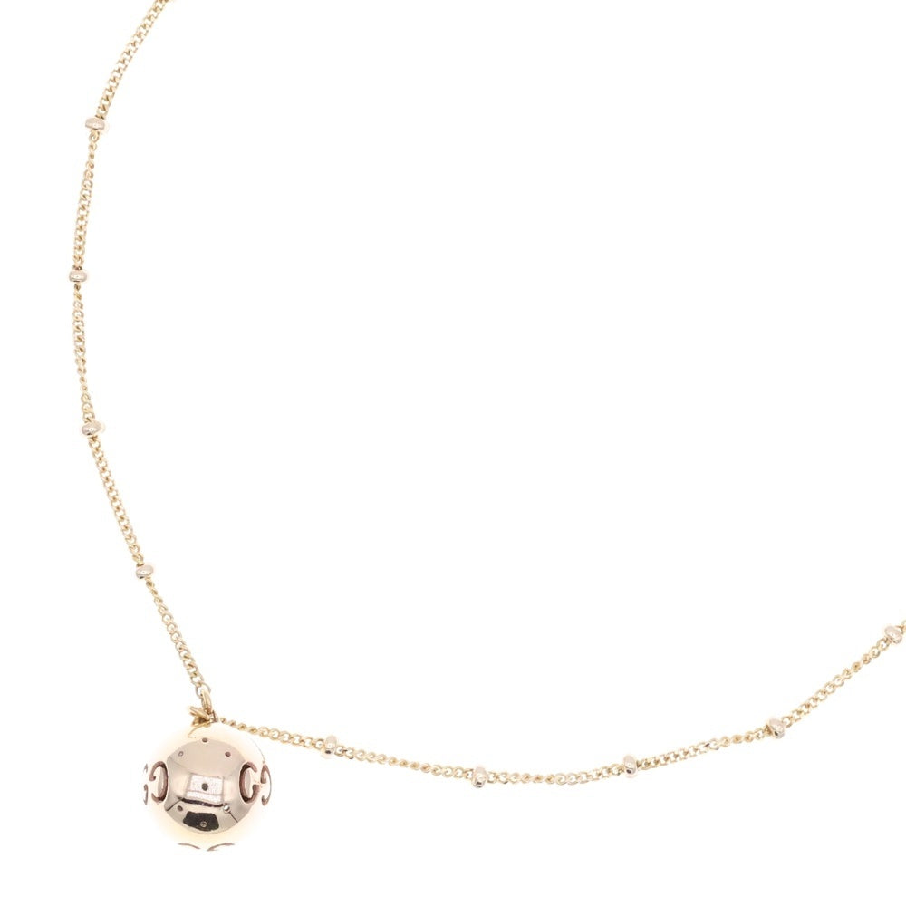 GUCCI(グッチ) ロゴ アイコン ボール ネックレス K18PG ピンクゴールド アクセサリー ジュエリー