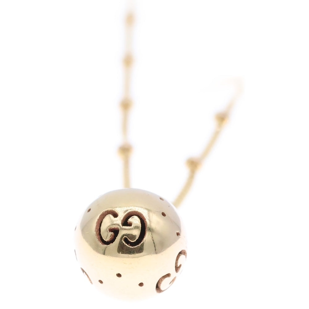 GUCCI(グッチ) ロゴ アイコン ボール ネックレス K18PG ピンクゴールド アクセサリー ジュエリー