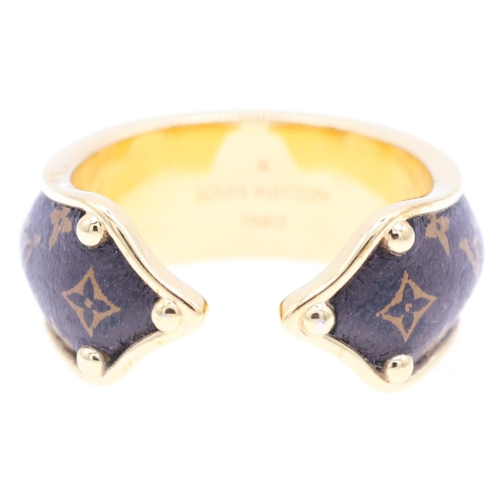 LOUIS VUITTON(ルイヴィトン) モノグラム バーグナノグラムスイートドリーム リング 指輪 ゴールド×ブラウン #L