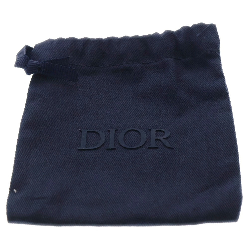 Christian Dior(クリスチャンディオール) ロゴ レザー ブレスレット ブラック アクセサリー