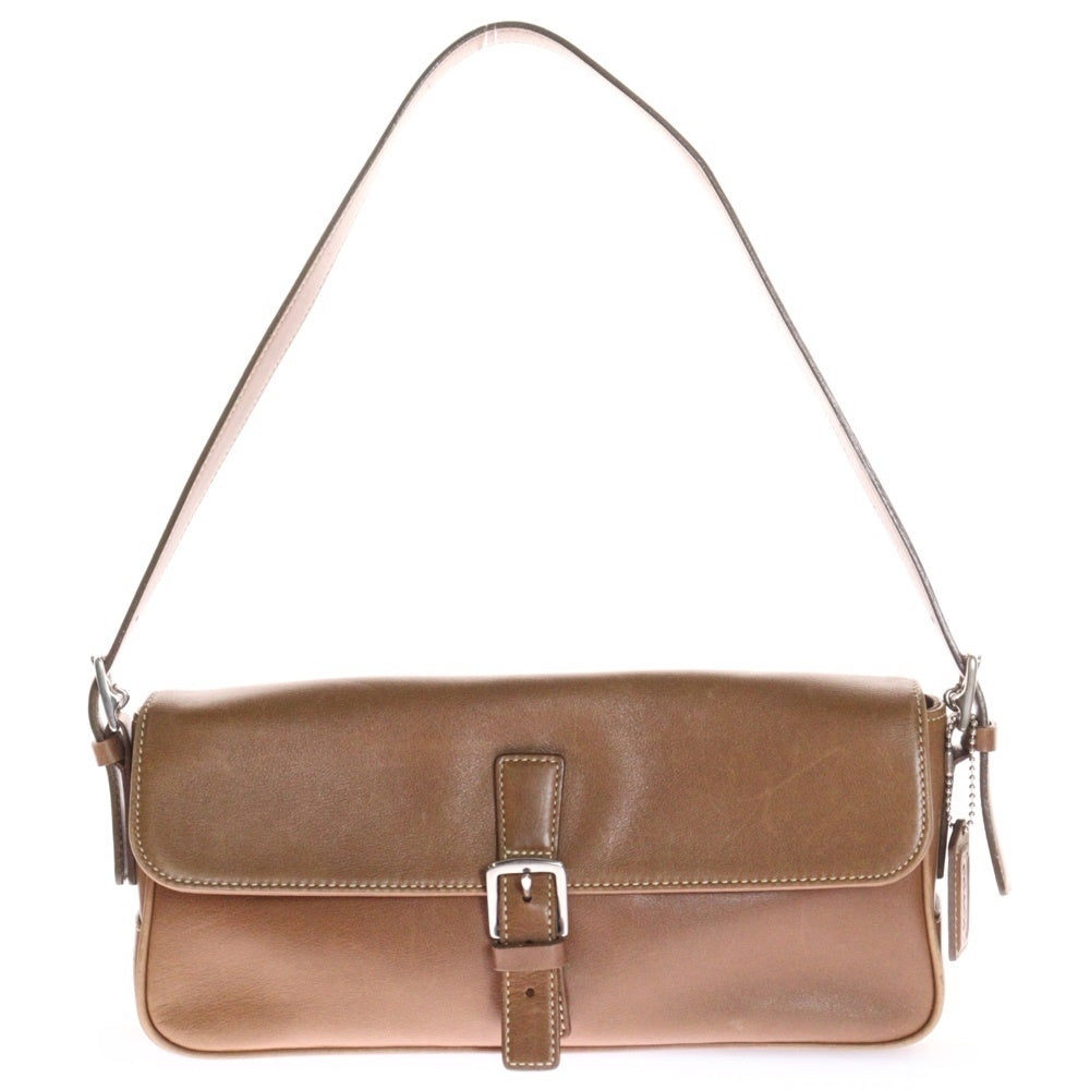 COACH(コーチ) ワンショルダーバッグ ハンドバッグ シルバー金具 ブラウン レザー