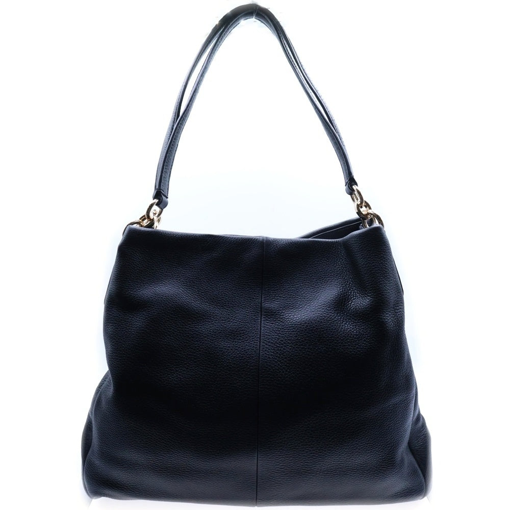 COACH(コーチ) トートバッグ ハンドバッグ ブラック ゴールド金具 レザー