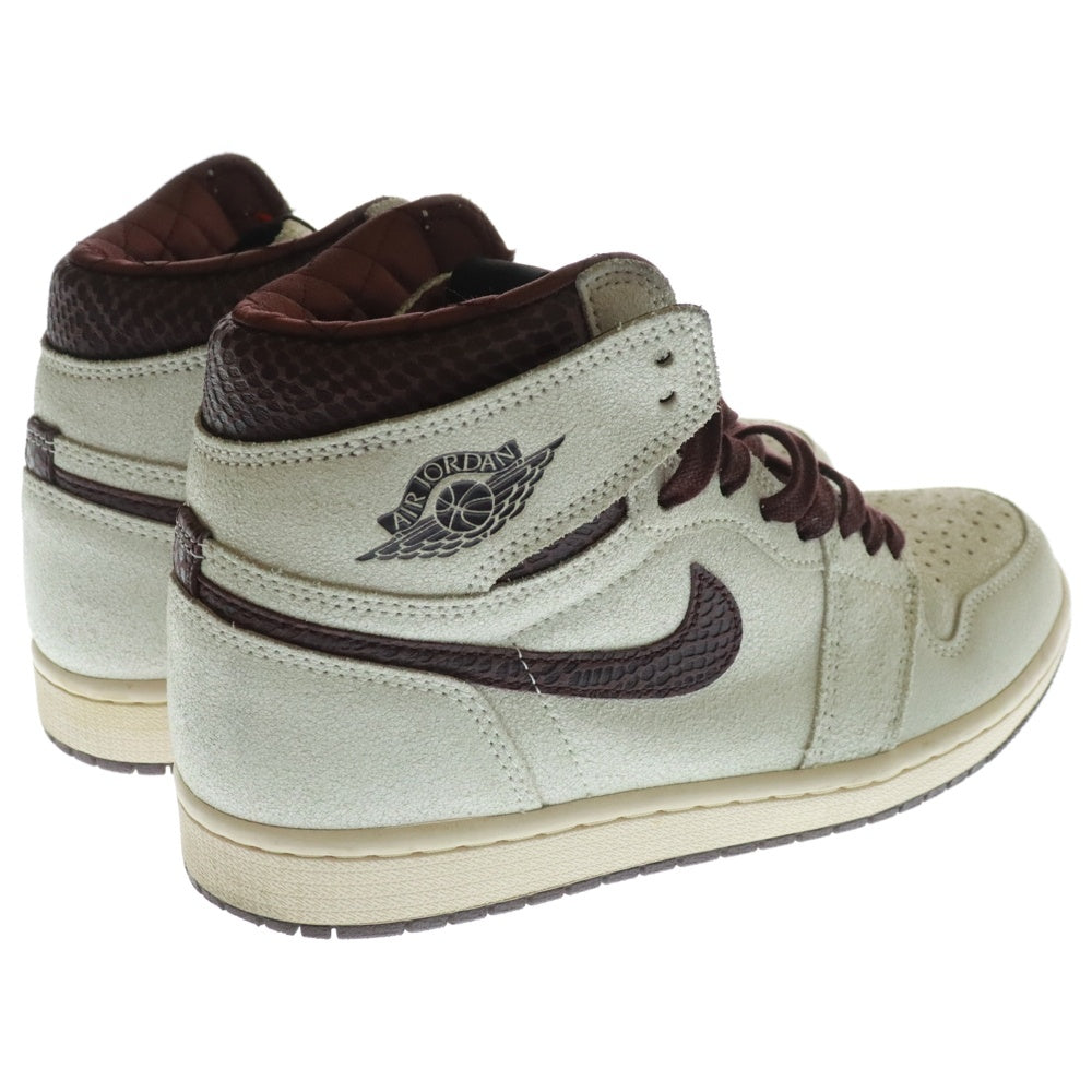 NIKE(ナイキ) ×A MA MANIERE AIR JORDAN 1 RETRO HIGH OG SP アママニエール エアジョーダン1 ハイカットスニーカー ホワイト×ブラウン US8/26cm DO7097-100