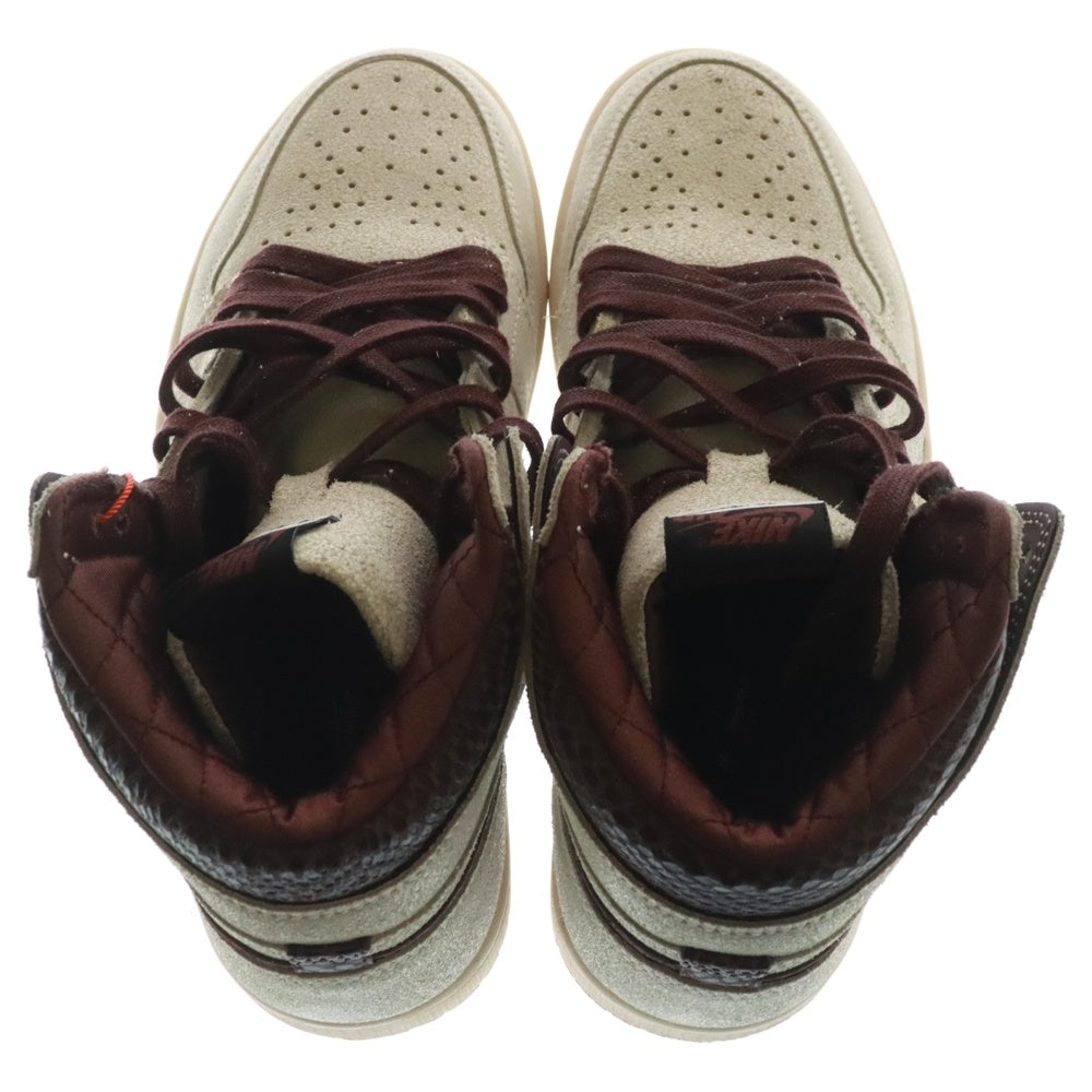 NIKE(ナイキ) ×A MA MANIERE AIR JORDAN 1 RETRO HIGH OG SP アママニエール エアジョーダン1 ハイカットスニーカー ホワイト×ブラウン US8/26cm DO7097-100