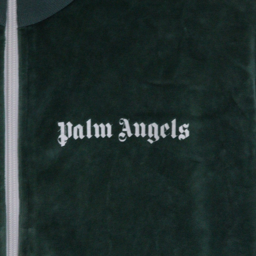 Palm Angels(パームエンジェルス) ベロア トラックジャケット ジャージ グリーン 長袖 Lサイズ