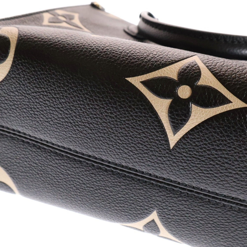 LOUIS VUITTON(ルイヴィトン) モノグラムアンプラント オンザゴーPM 2WAY レザーハンドバッグ ショルダーバッグ ブラック×ベージュ M45659