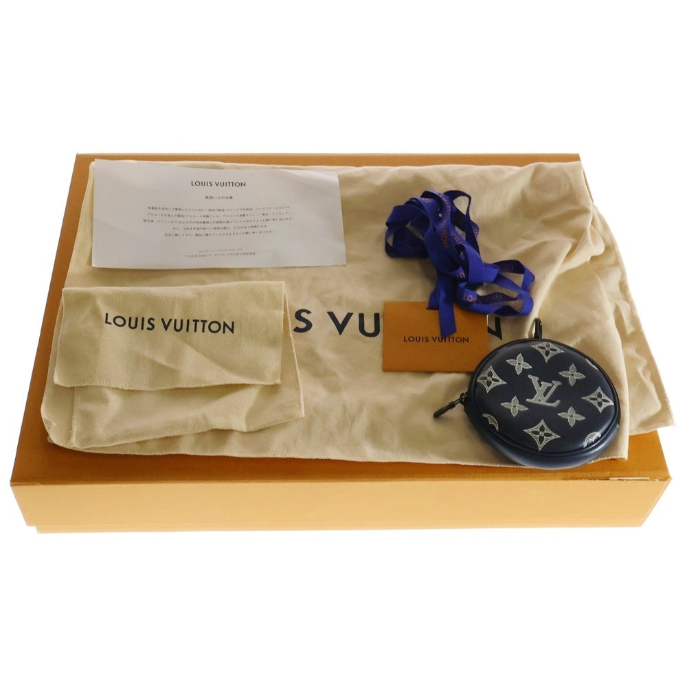LOUIS VUITTON(ルイヴィトン) モノグラムシャドウ スリングバッグ デュオ ボディバッグ ウエストバッグ ショルダーバッグ ネイビー レザー M24751