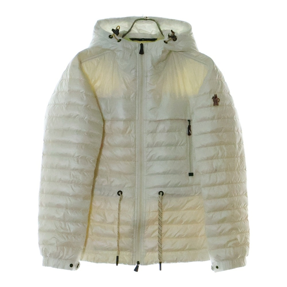 MONCLER GRENOBLE(モンクレールグルノーブル) 24SS EIBING フーデッド ジップアップ ダウンジャケット ホワイト J10981A00012 539YL