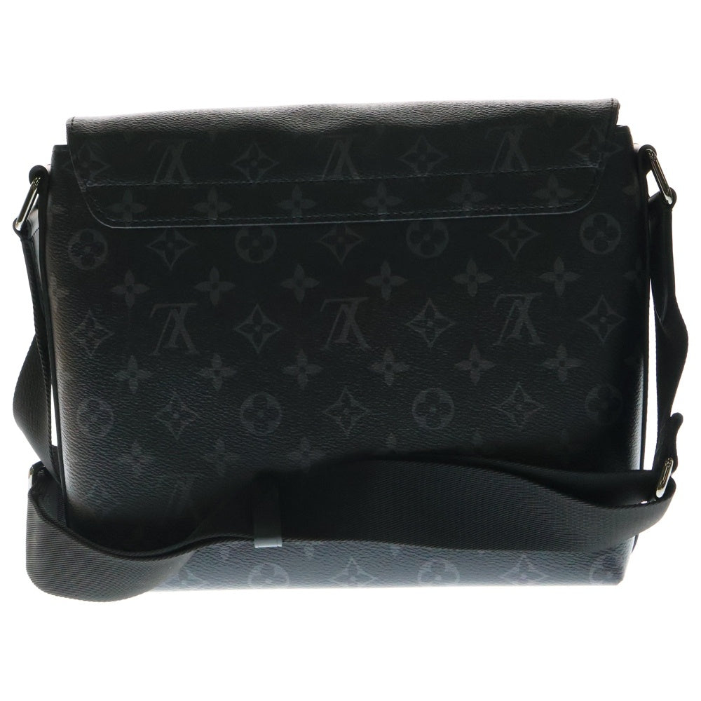 LOUIS VUITTON(ルイヴィトン) モノグラムエクリプス ディストリクトPM ショルダーバッグ メッセンジャーバッグ ブラック シルバー金具 レザー×PVC M45272