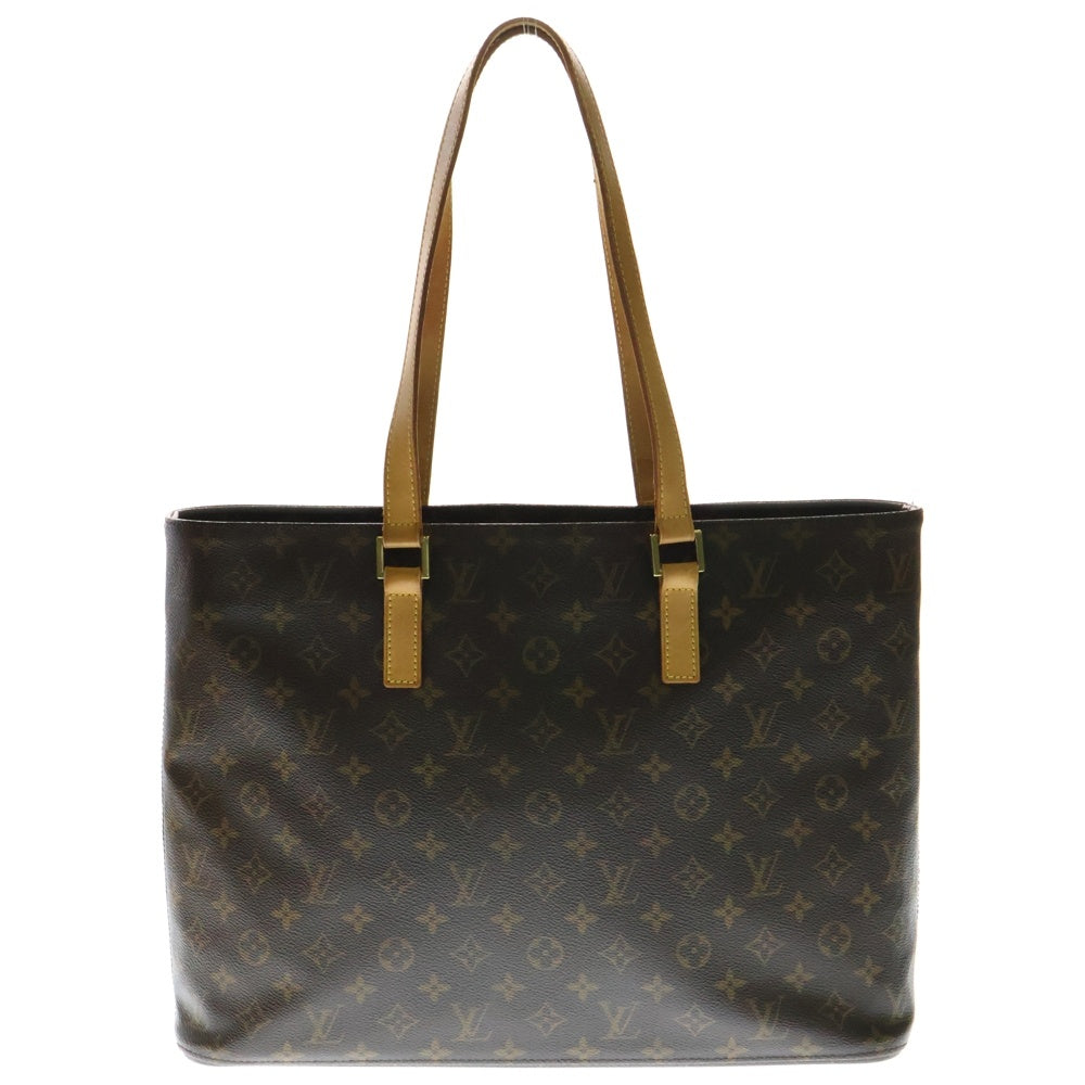 LOUIS VUITTON(ルイヴィトン) モノグラム ルコ トートバッグ ハンドバッグ ブラウン ゴールド金具 レザー×PVC M51155