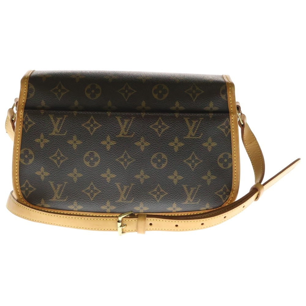 LOUIS VUITTON(ルイヴィトン) モノグラム ソローニュ ショルダーバッグ ブラウン レザー× ゴールド金具 M42250